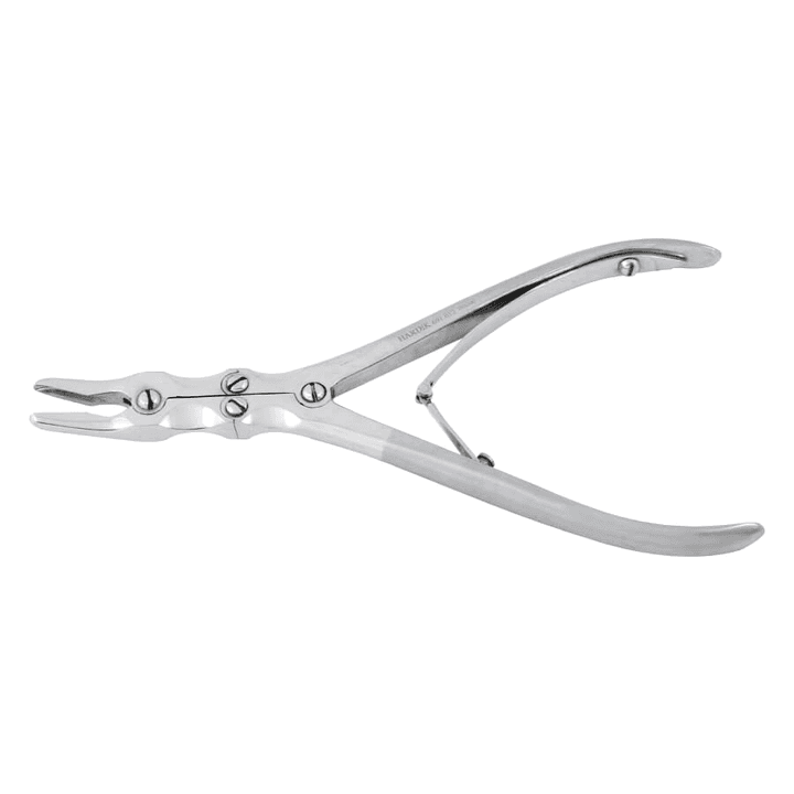 Pinza gubia curva pequeña (doble acción) — referencia 691.012