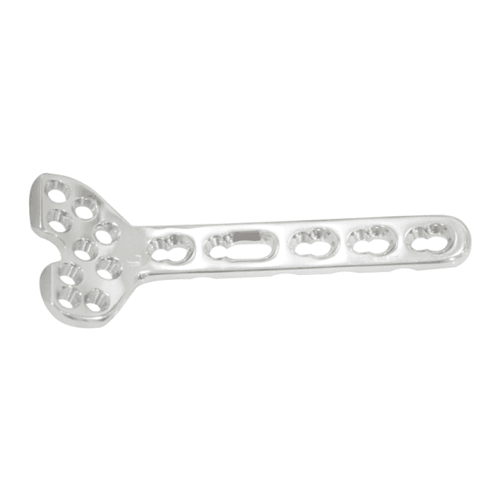 Placa volar de radio distal bloqueada 2.7 mm (izq. y der.) — referencia 166