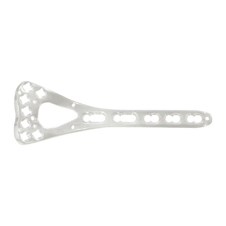 Placa volar de radio distal XVA bloqueada 2.7 mm (variante B) — referencia 168B
