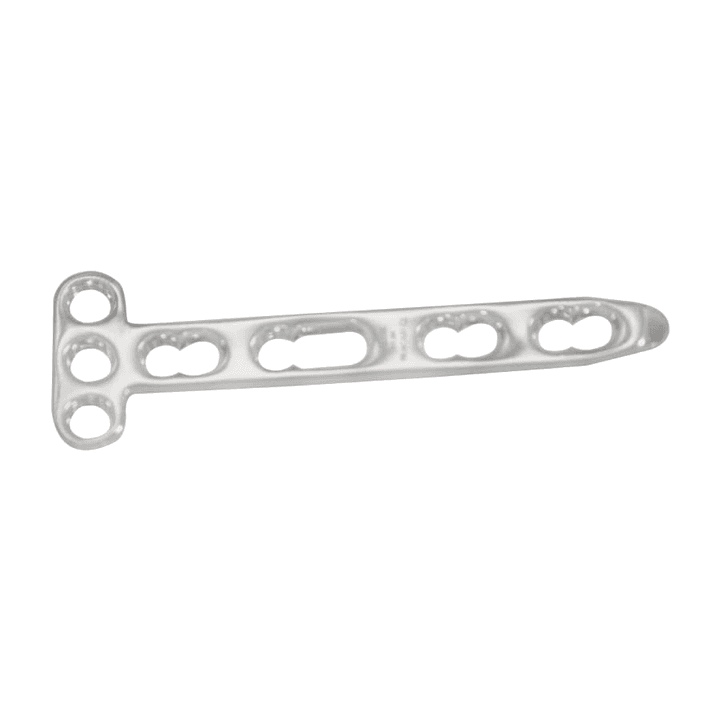 Placa de radio distal en T bloqueada 2.7 mm — referencia 195