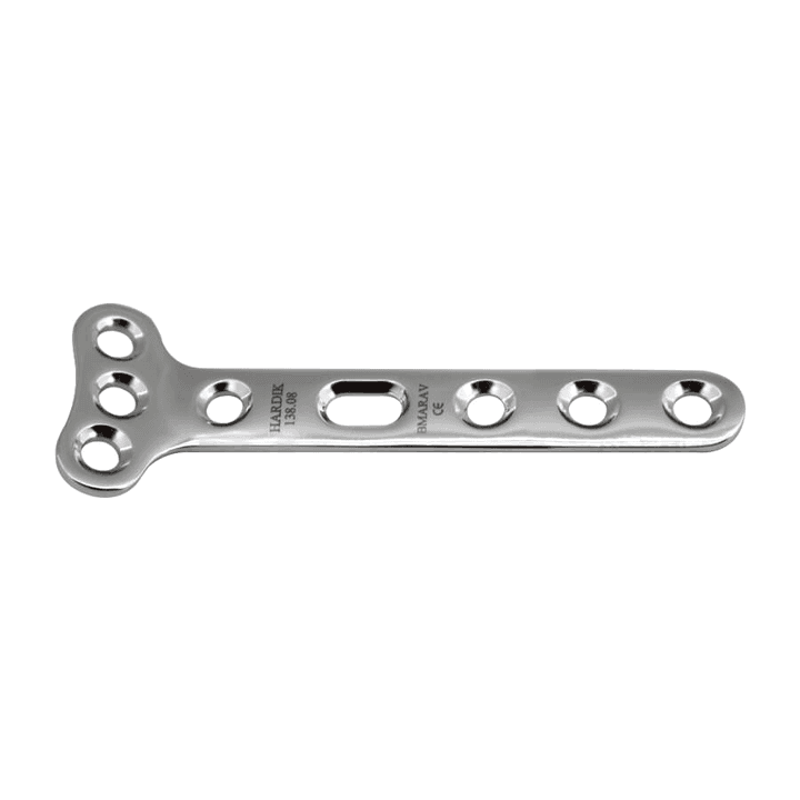 Placa en T, ángulo recto 3.5 mm — referencia 138
