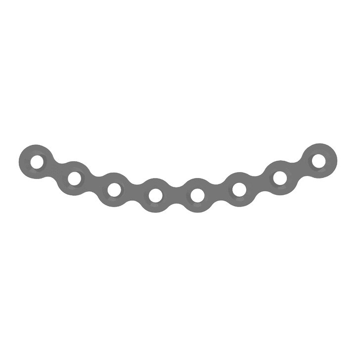 Placa orbital 1.5 mm — referencia T005