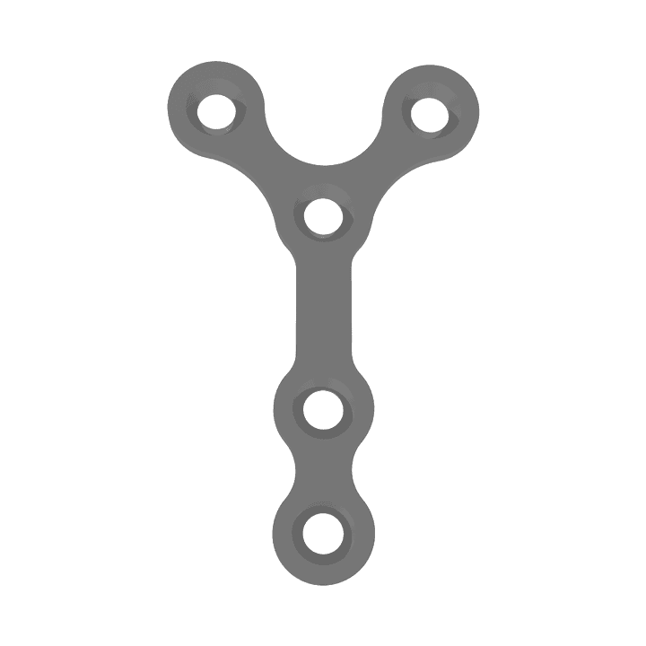 Placa en Y 1.5 mm — referencia T010
